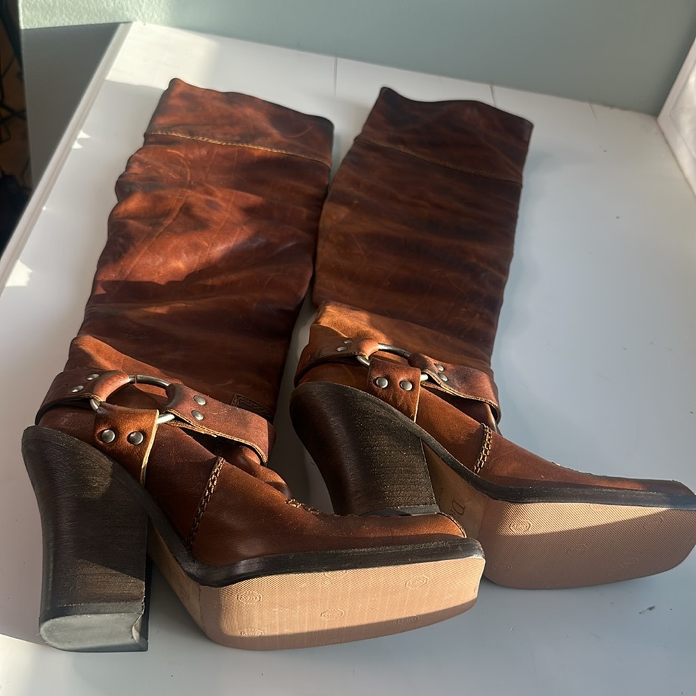 Women's Dior Brown Leather Boots - Picture 11 of 11